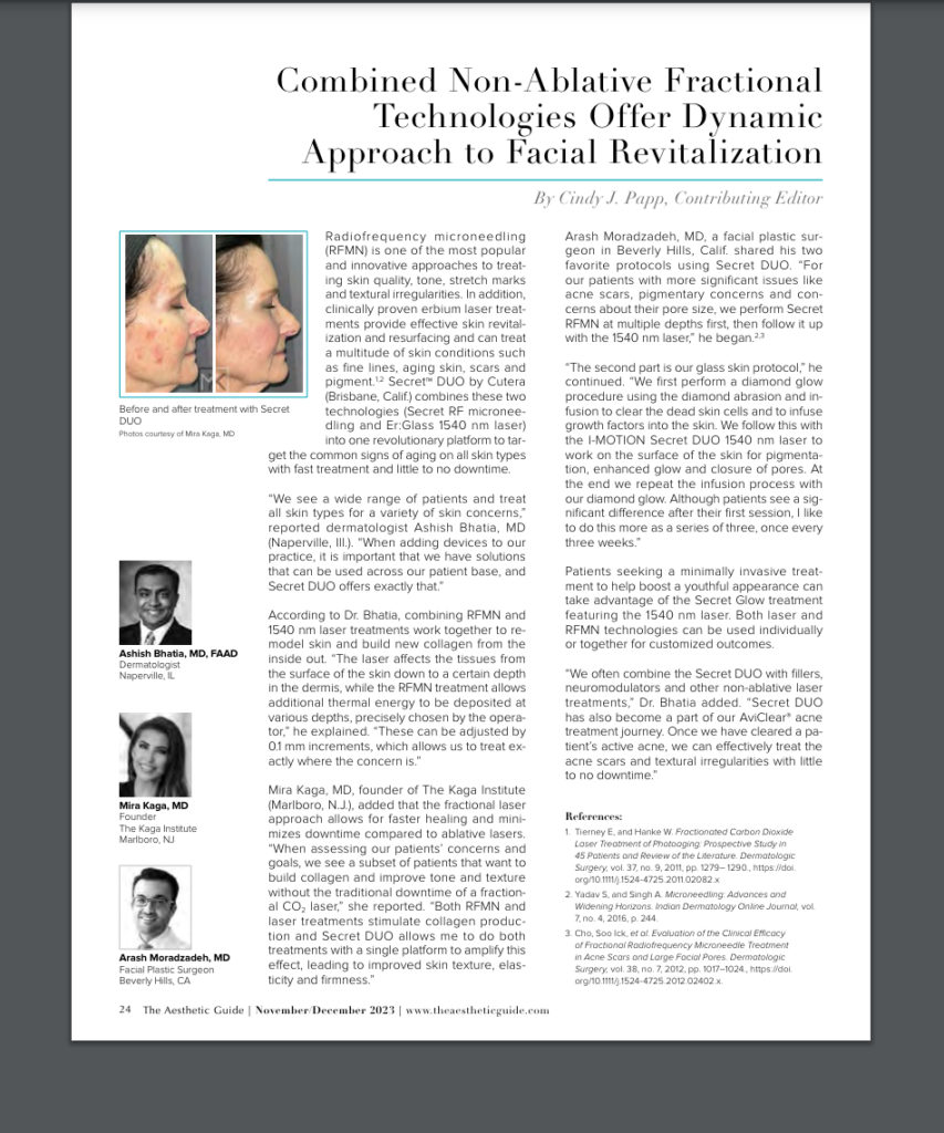 Combined Non-Ablative Fractional Technologies article