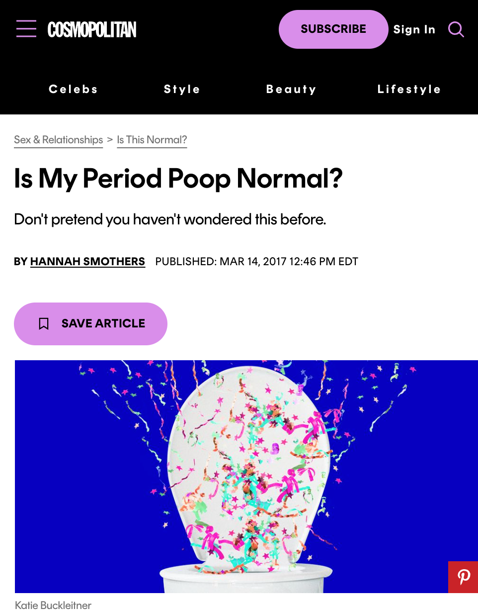 Is My Period Poop Normal? article image